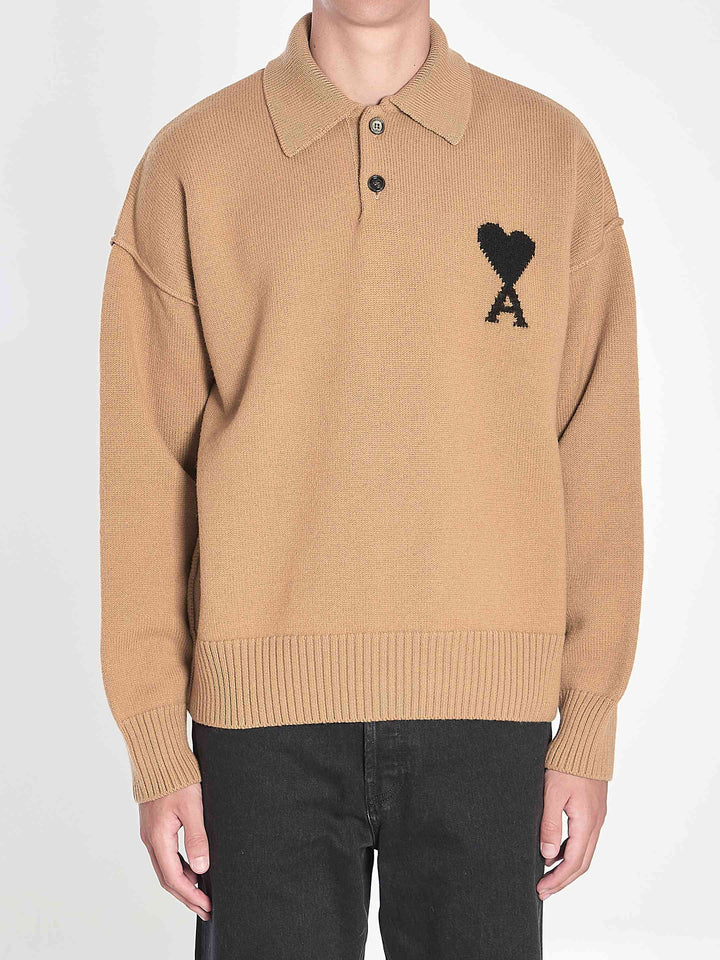 Ami Paris Men Ami De Coeur Polo