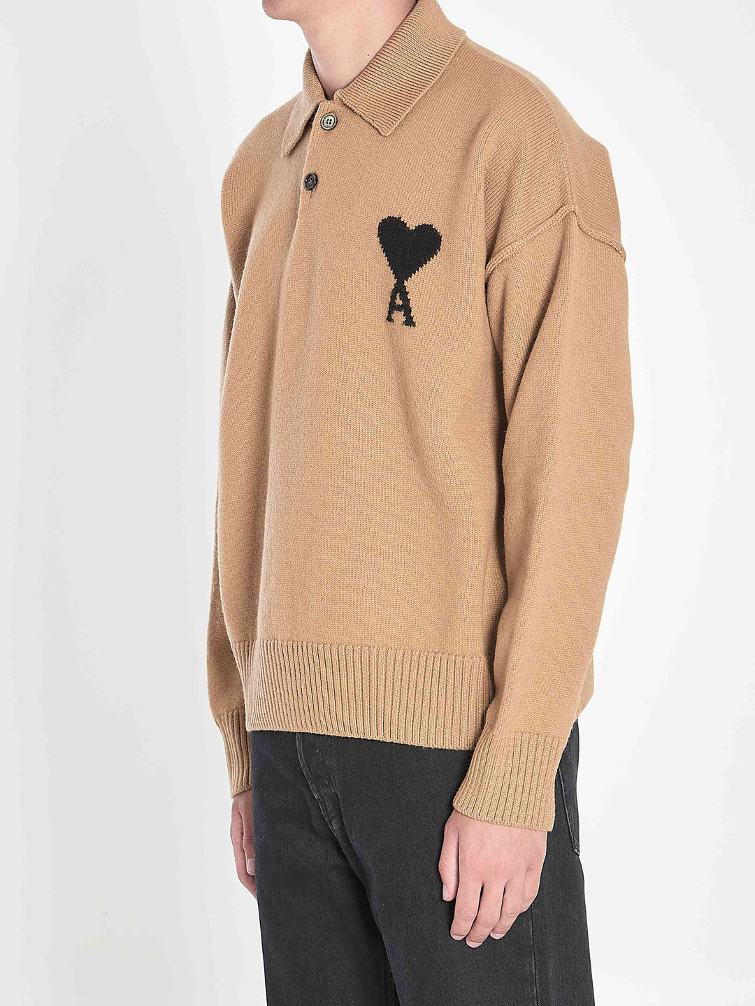 Ami Paris Men Ami De Coeur Polo