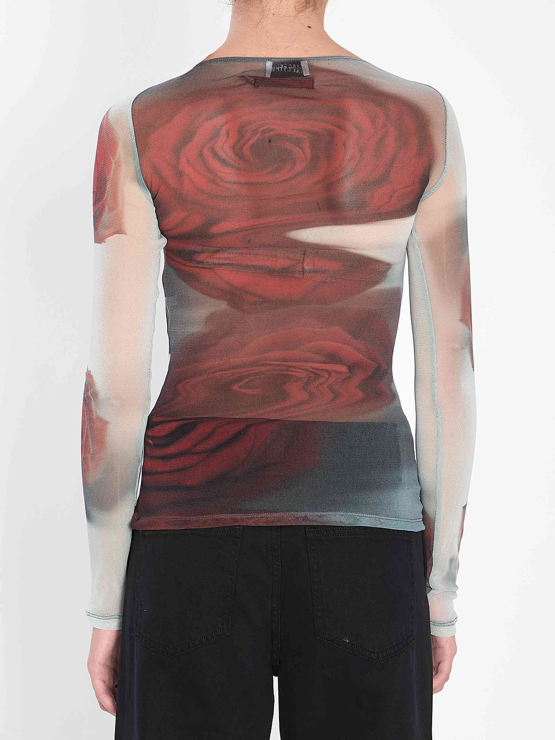 Jean Paul Gaultier Women Blurry Roses Top