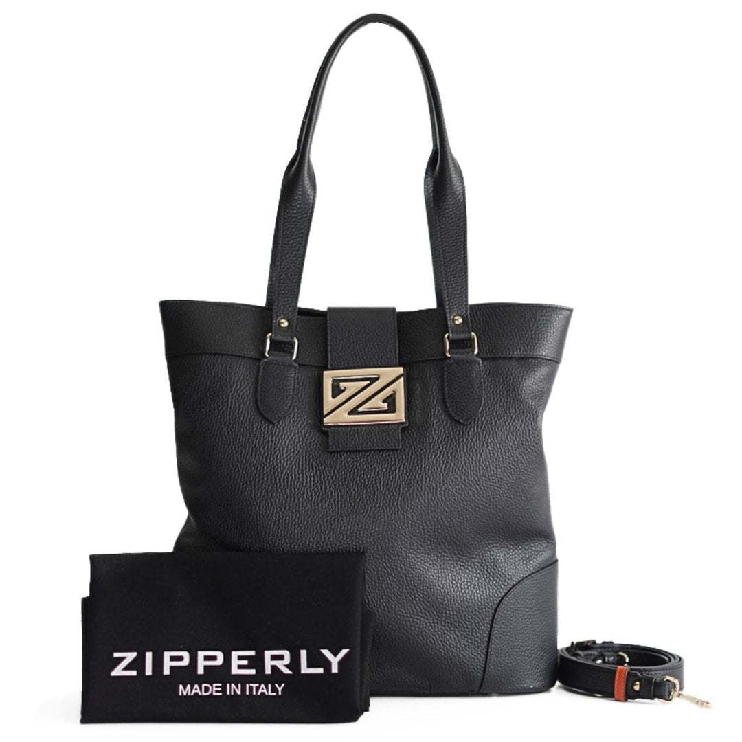 Zoey Bag - Leather Tote Bag for Work & Travel – Italian Genuine Leather - Made in Italy