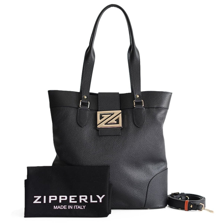 Zoey Bag - Leather Tote Bag for Work & Travel – Italian Genuine Leather - Made in Italy