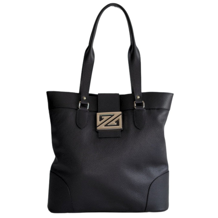 Zoey Bag - Leather Tote Bag for Work & Travel – Italian Genuine Leather - Made in Italy