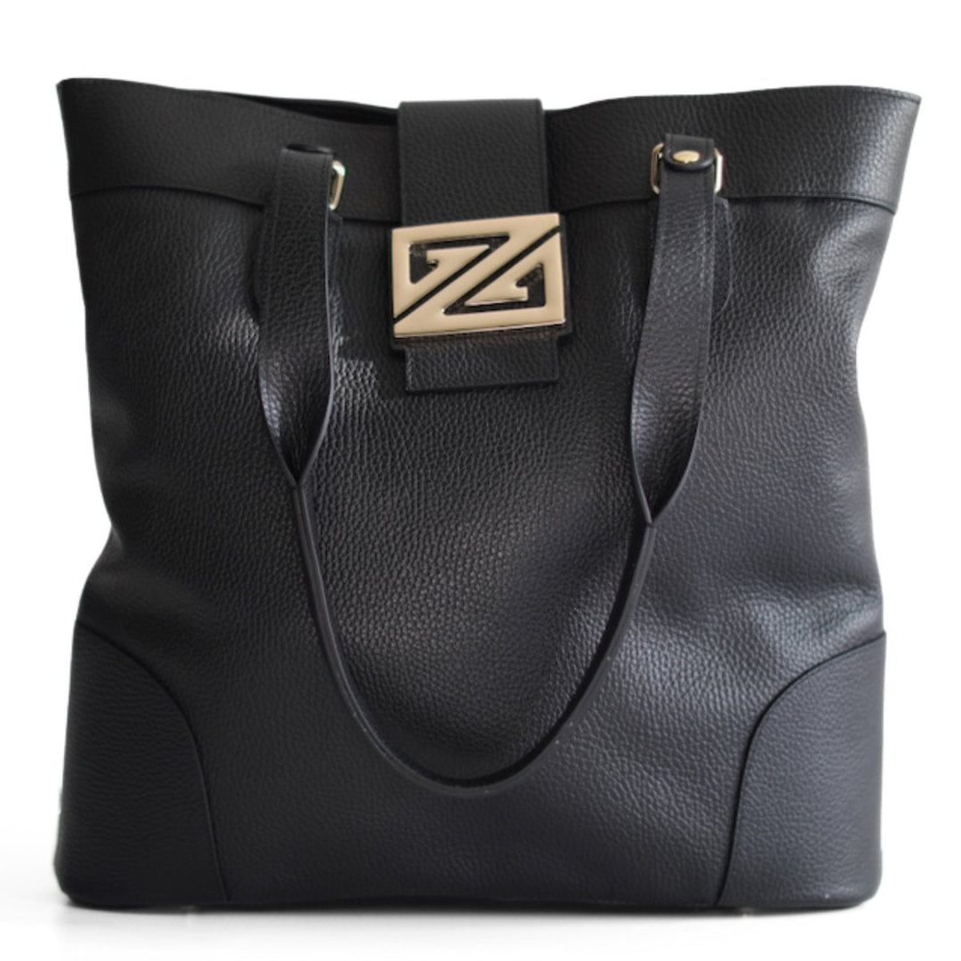 Zoey Bag - Leather Tote Bag for Work & Travel – Italian Genuine Leather - Made in Italy
