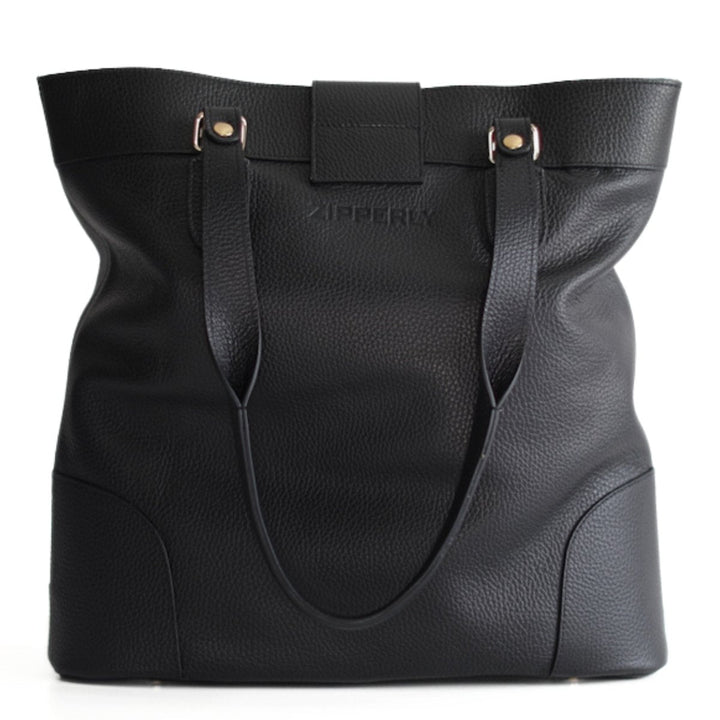 Zoey Bag - Leather Tote Bag for Work & Travel – Italian Genuine Leather - Made in Italy