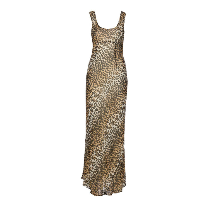 Ganni Women Leopard Print Dress