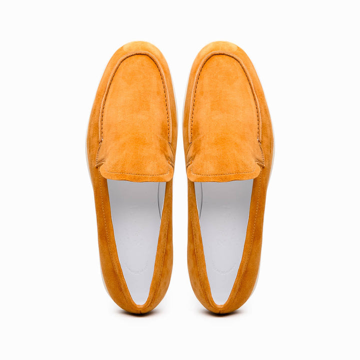 16-621-CGN LIVORNO Sueded Italian Goatskin Loafer Cognac