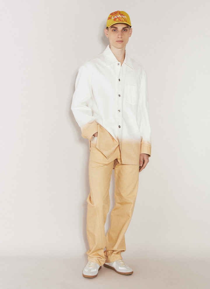 Lanvin Men Gradient-Effect Twisted Jeans