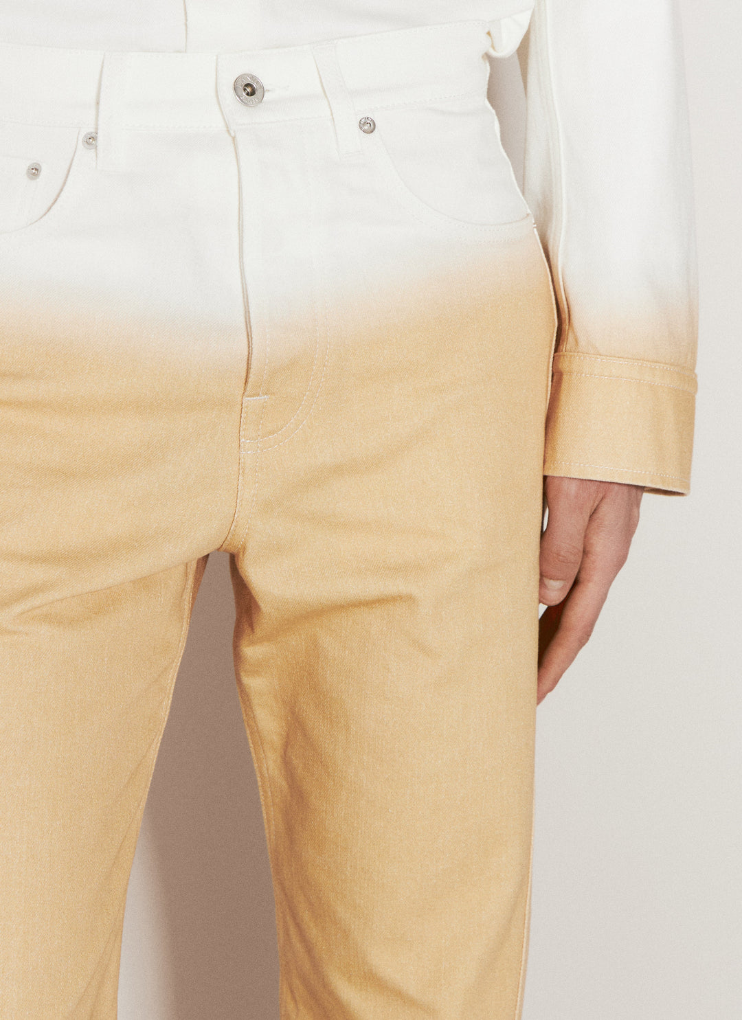 Lanvin Men Gradient-Effect Twisted Jeans