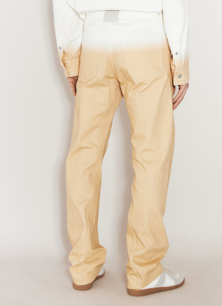 Lanvin Men Gradient-Effect Twisted Jeans