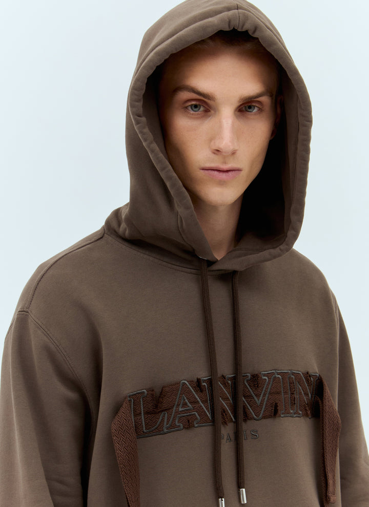 Lanvin Men Curb Hooded Sweatshirt