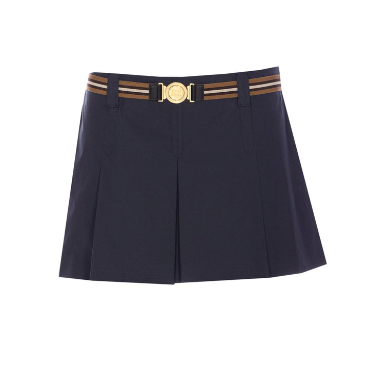 Miu Miu Women Logo Mini Skirt