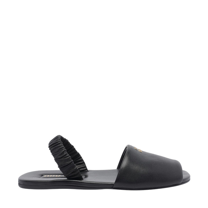 Miu Miu Women Logo Ruches Sandals