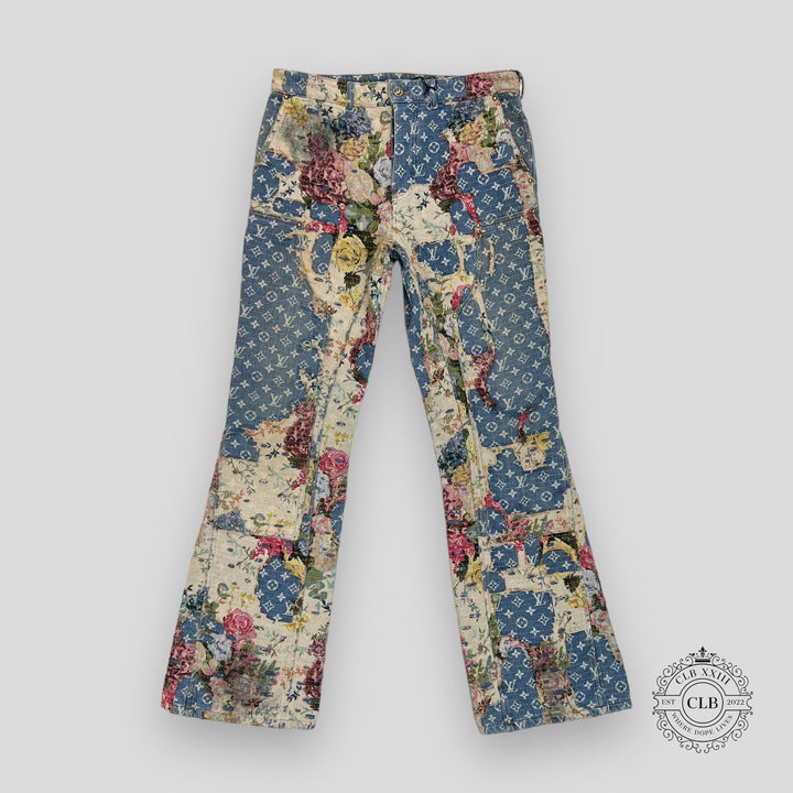 Louis Vuitton Destroyed Carpenter Bell Bottom Denim
