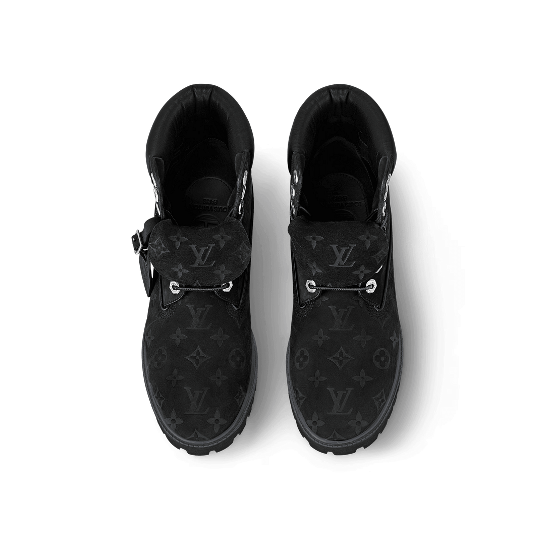 Louis Vuitton Timberland 6" Ankle Boot Black Monogram