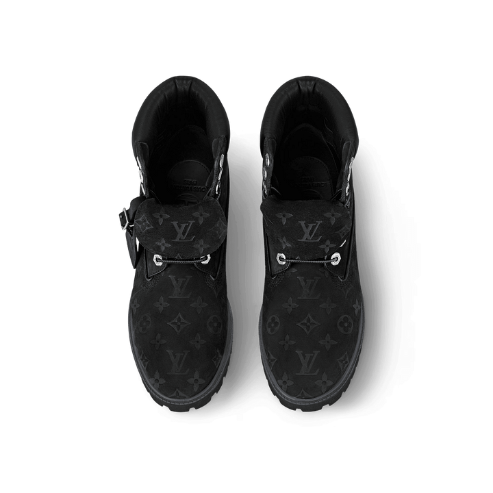 Louis Vuitton Timberland 6" Ankle Boot Black Monogram