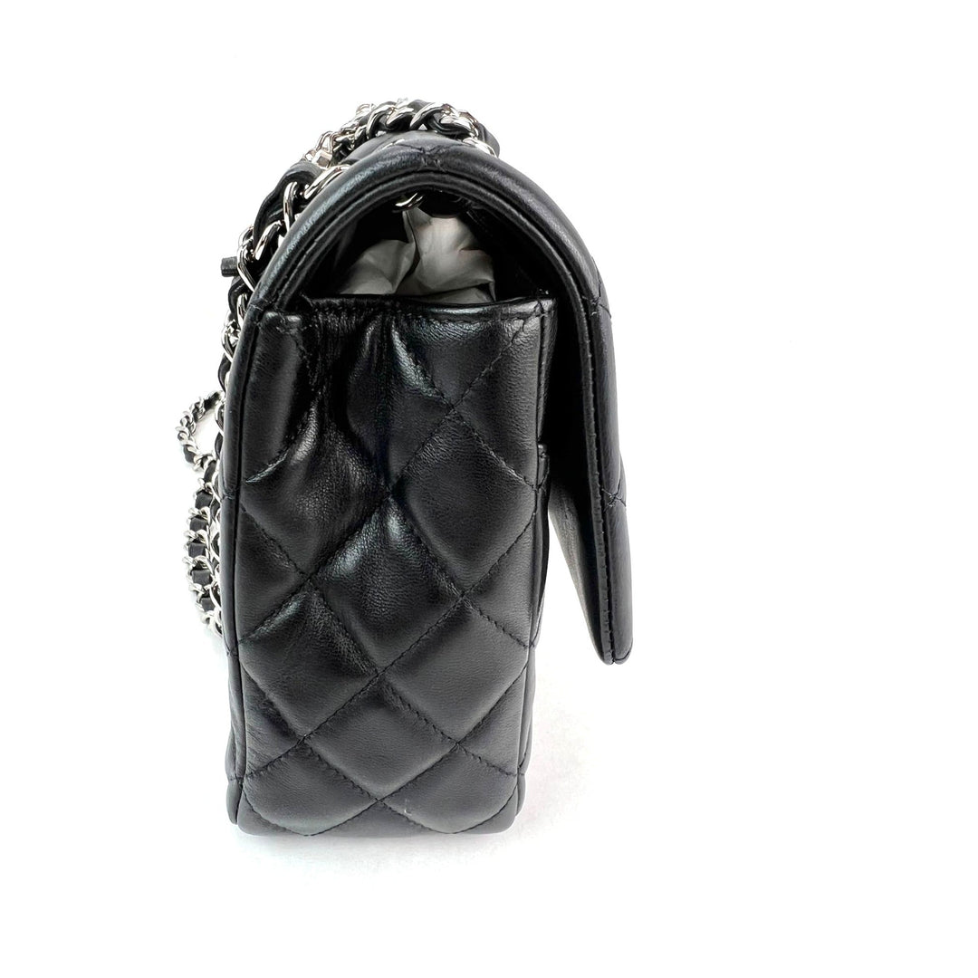 Chanel Quilted Lambskin Valentine Medium Single Flap black bag – STORE 7994