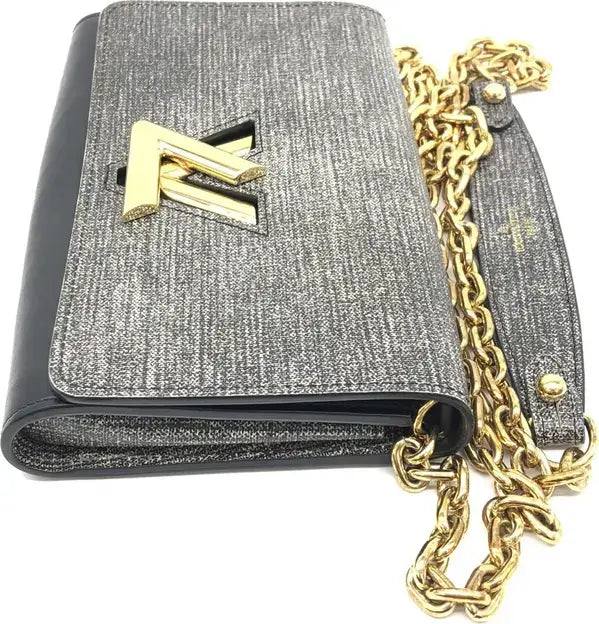 Louis Vuitton  Twist PM Grey Epi Leather With GHW And Box, Dustcover - Authentic Fashion Handbag