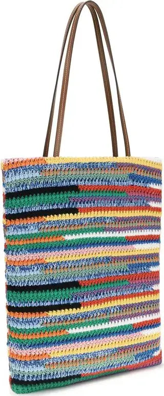 MIU MIU Multicolor Crochet Tote Bag