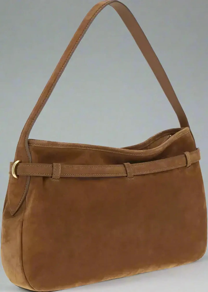 MIU MIU Aventure brown Suede Shoulder Bag