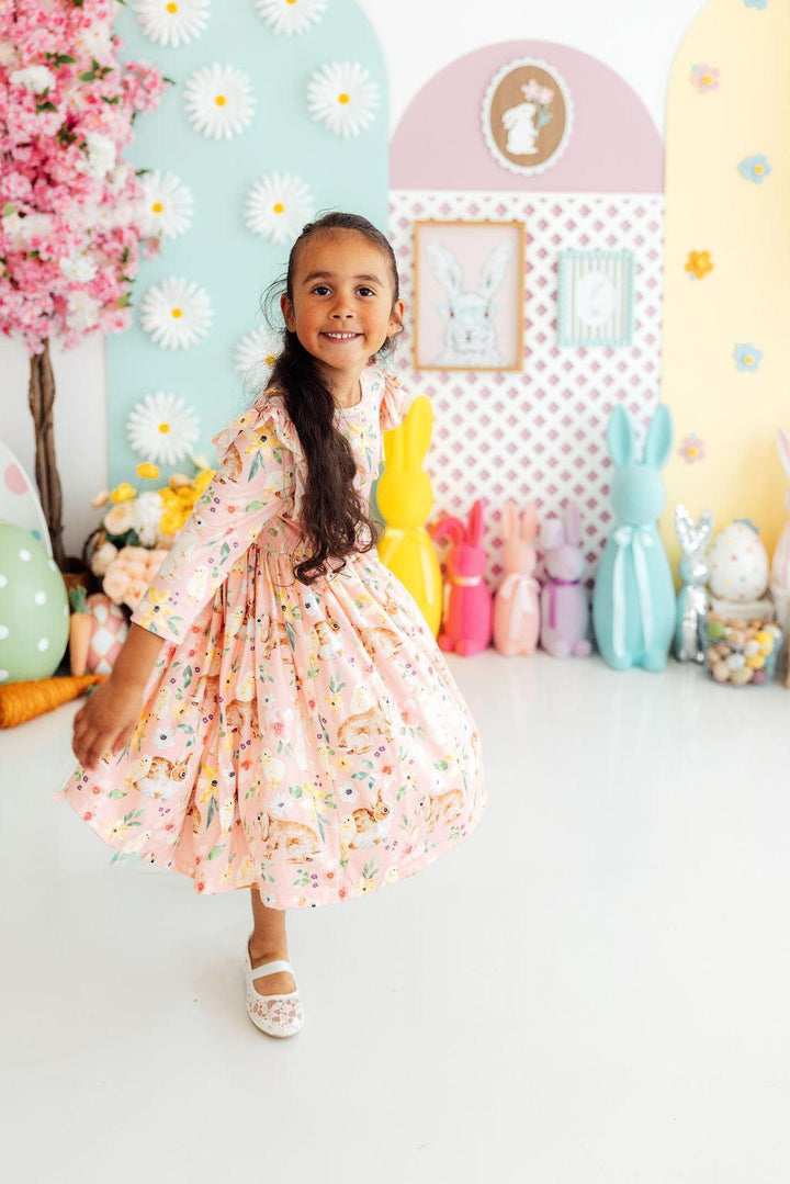 Chicks &amp; Bunnies Ruffle Twirl Dress