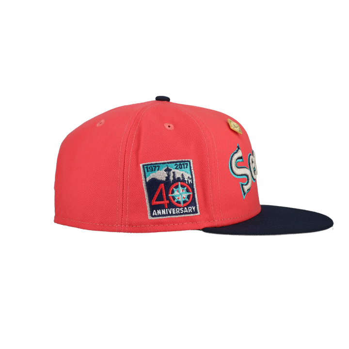 Seattle Mariners 40th Anniversary Side Patch 59Fifty Fitted Hat