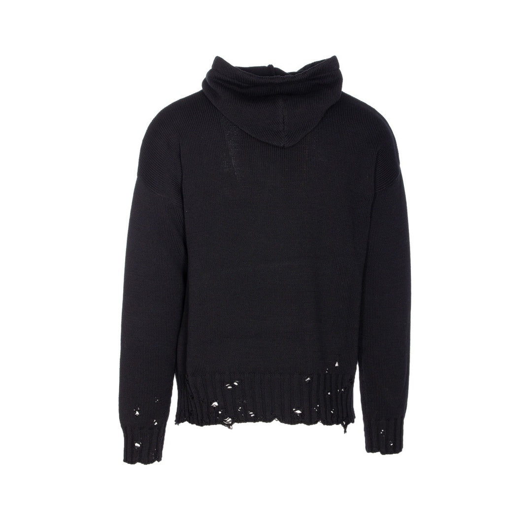 Marni Men Marni Symbol Embroidered Logo Hooded Sweater