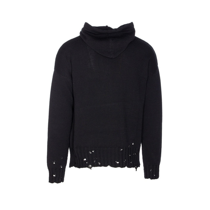 Marni Men Marni Symbol Embroidered Logo Hooded Sweater