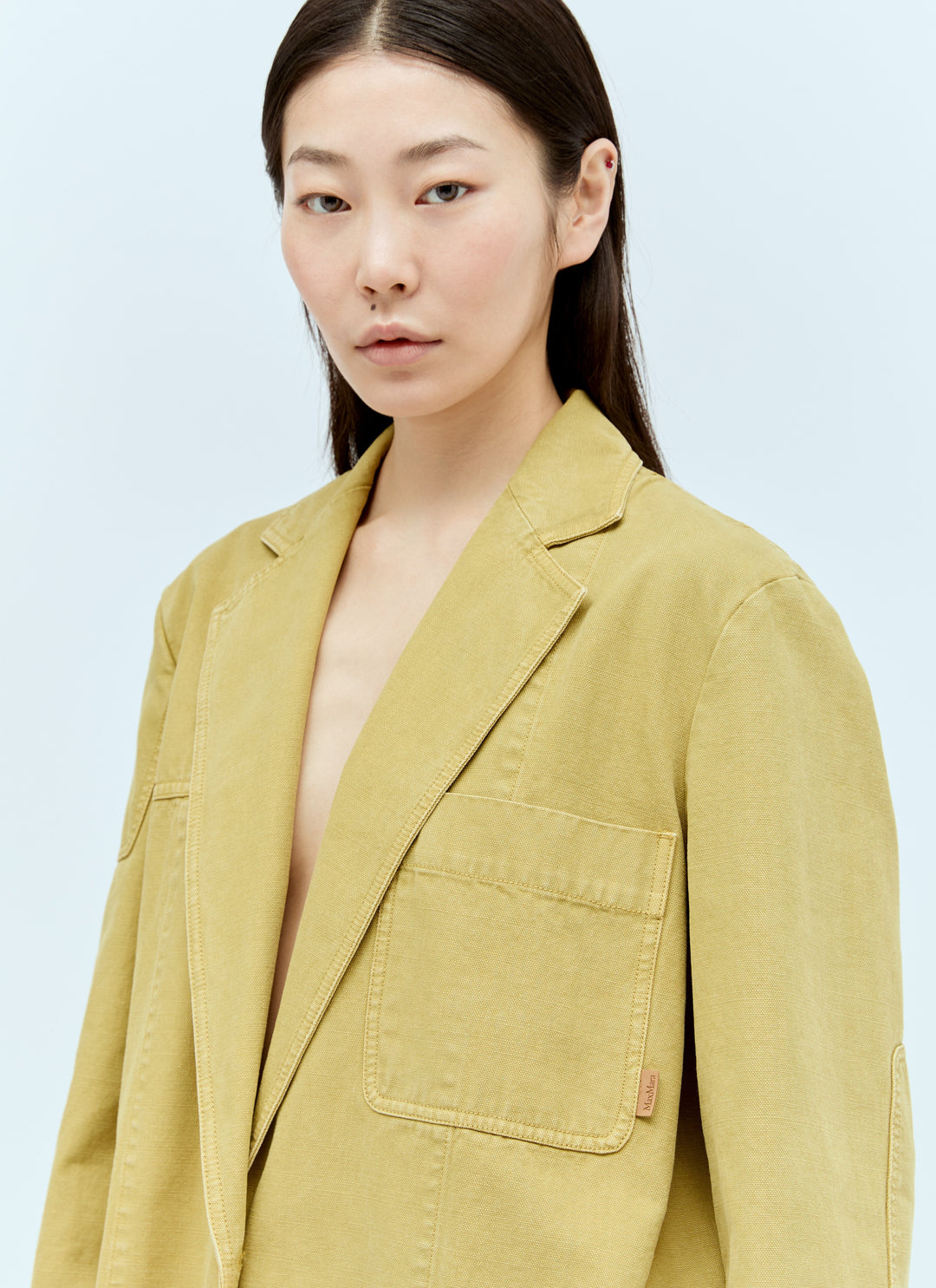 Max Mara Women Oversized Canvas Blazer