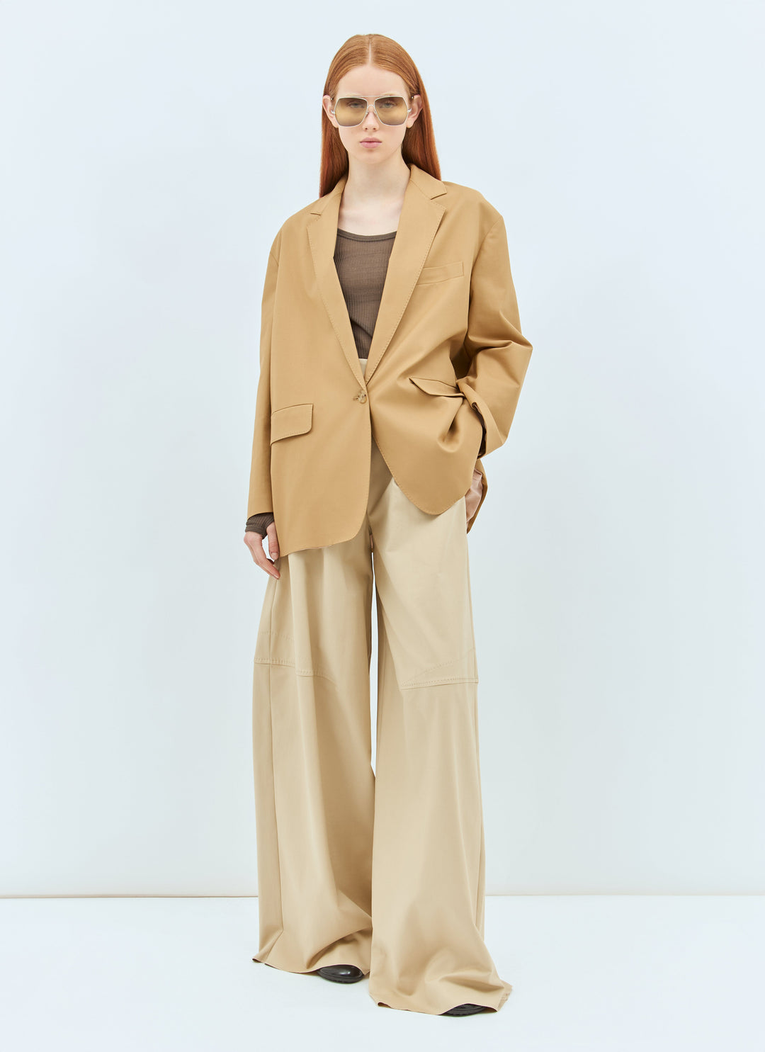 Max Mara Women Wide Leg Stretch Pants