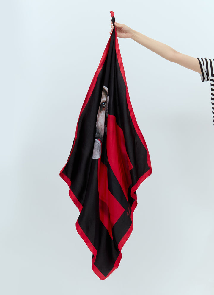 Max Mara Women Printed Silk Scarf