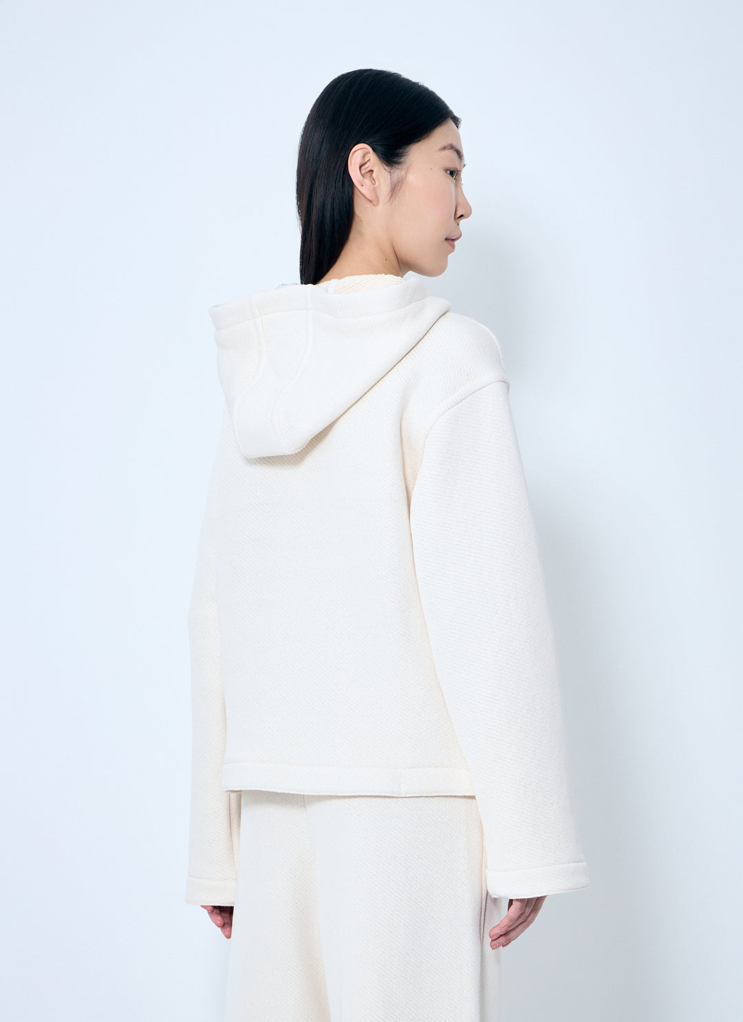 Max Mara Women Logo Embroidery Hooded Sweatshirt