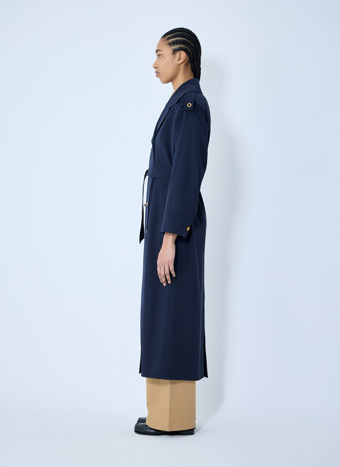 Max Mara Women Gabardine Wool Coat