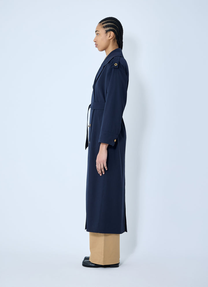 Max Mara Women Gabardine Wool Coat