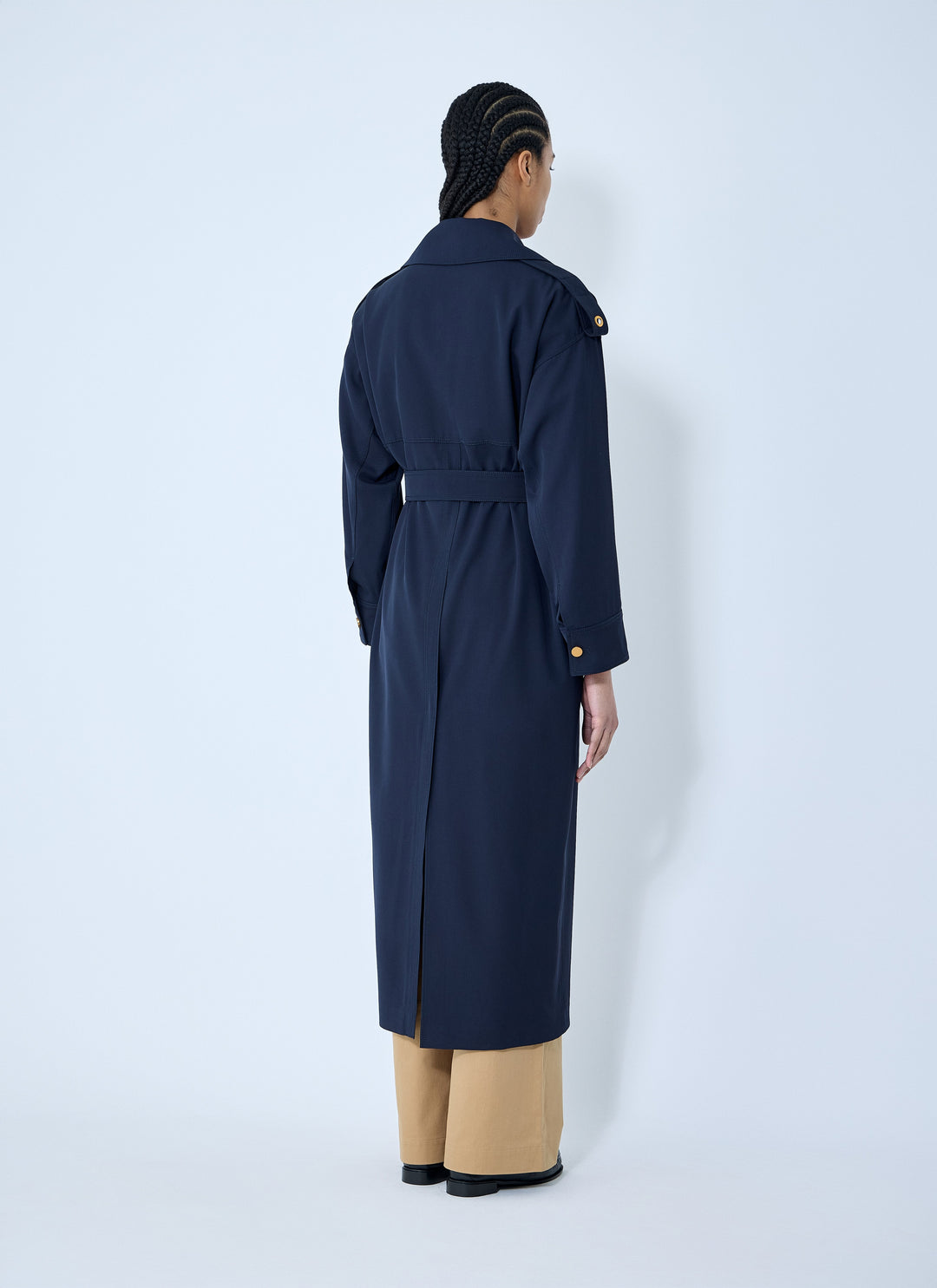 Max Mara Women Gabardine Wool Coat