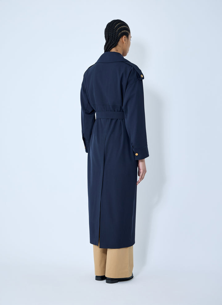 Max Mara Women Gabardine Wool Coat