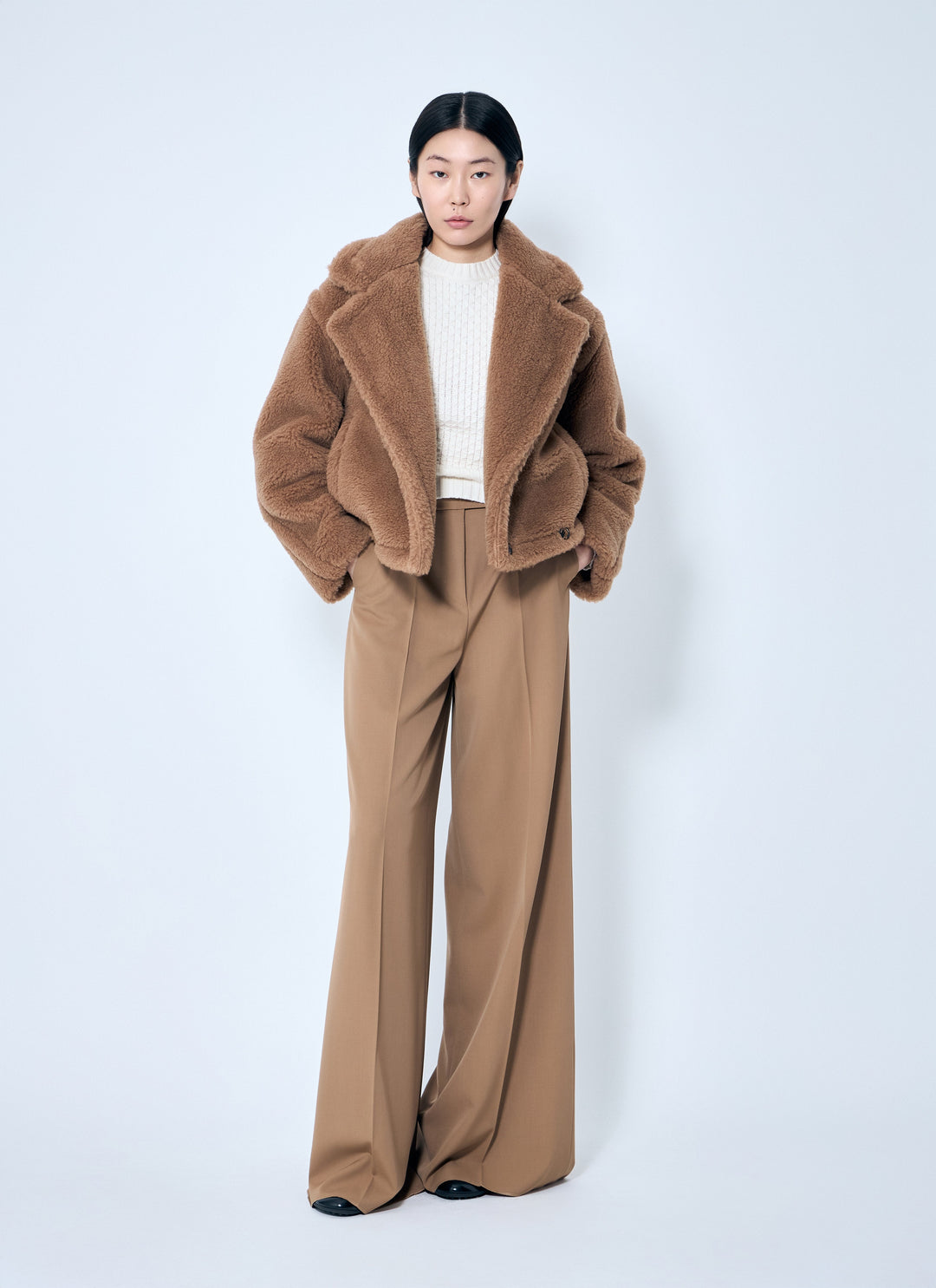 Max Mara Women Gabardine Wool Pants