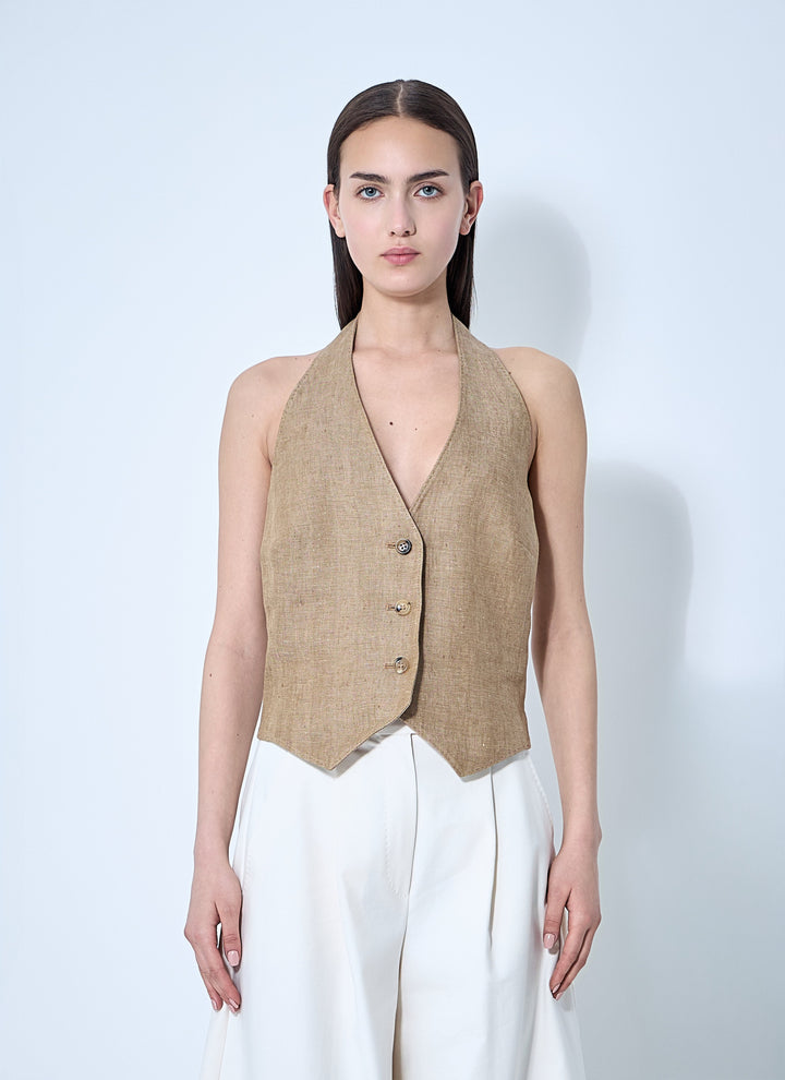 Max Mara Women Sauro Halterneck Waistcoat