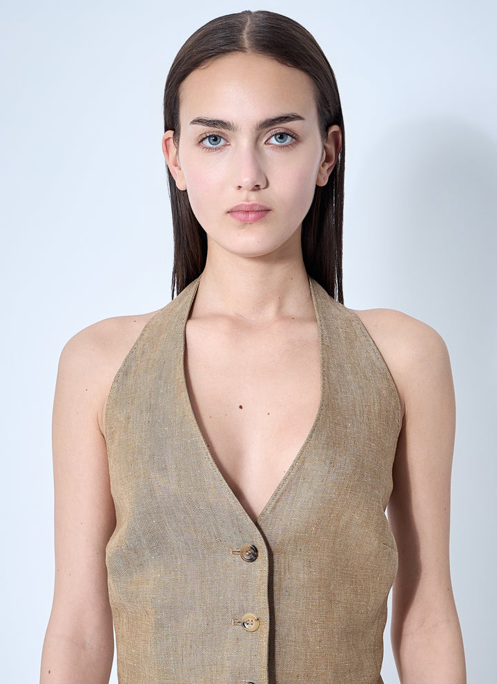 Max Mara Women Sauro Halterneck Waistcoat