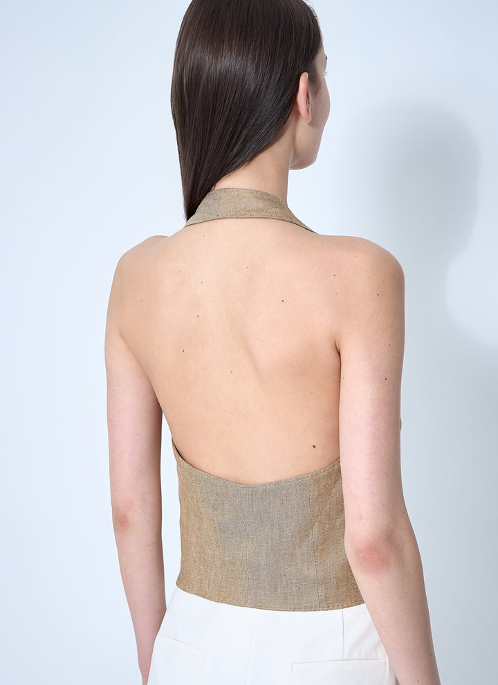 Max Mara Women Sauro Halterneck Waistcoat