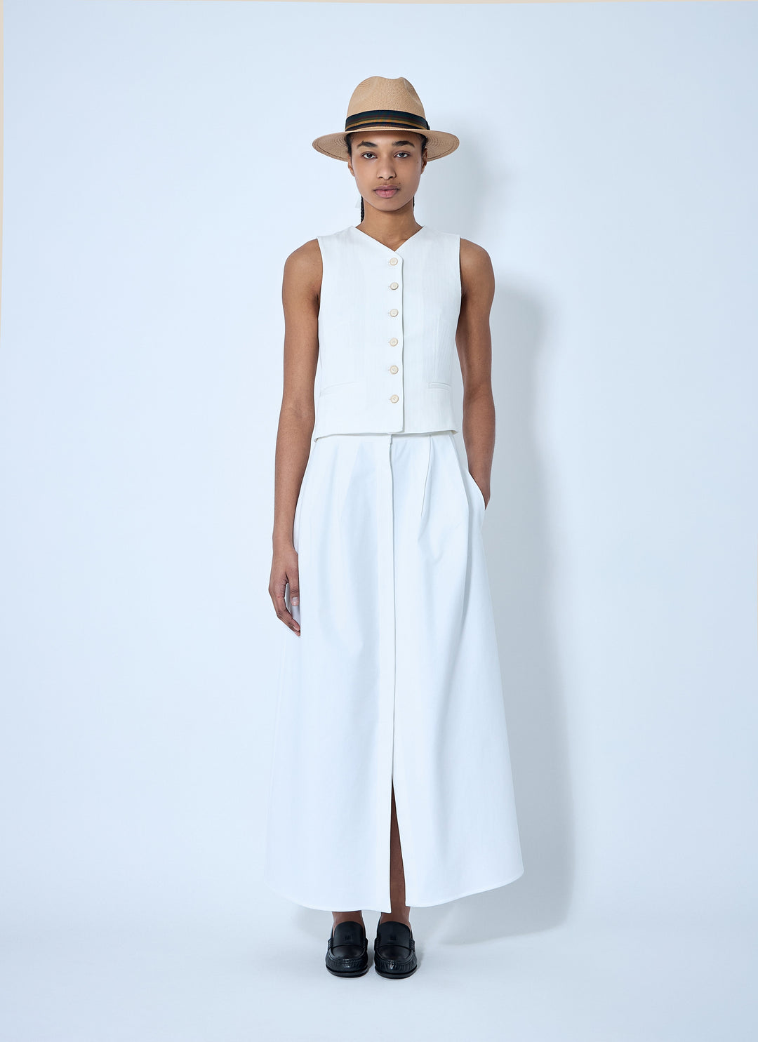 Max Mara Women Pleated Midi Skirt