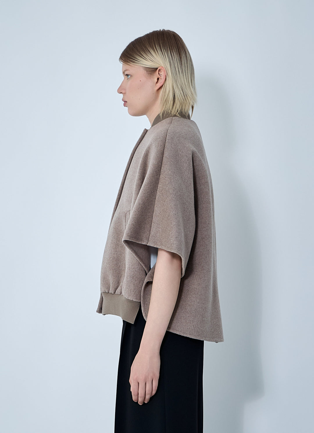 Max Mara Women Cashmere Logo Motif Poncho