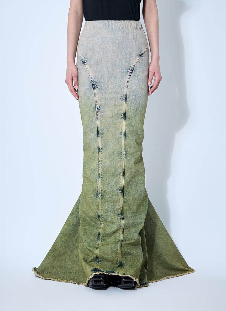 Moncler X Rick Owens Men Acid Degrade Al Maxi Skirt