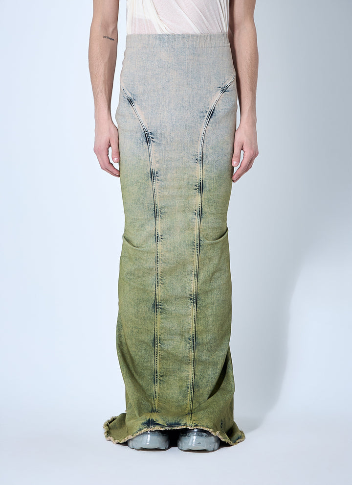 Moncler X Rick Owens Women Acid Degrade Al Maxi Skirt