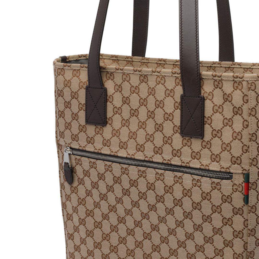 Gucci Men Medium Gg Canvas Shopping Bag