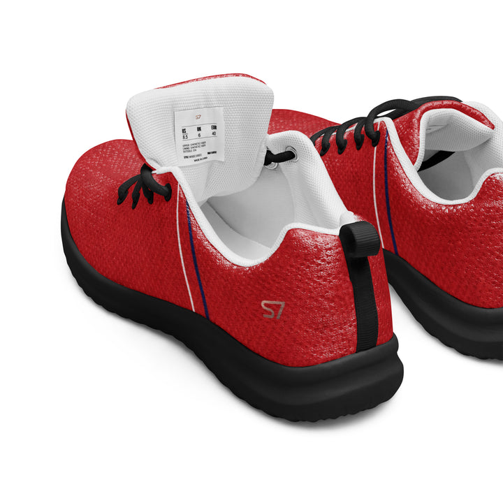S7 Rosso | Red, Navy &amp; White Low-Top Sneakers