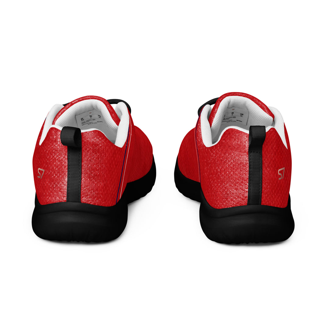 S7 Rosso | Red, Navy &amp; White Low-Top Sneakers