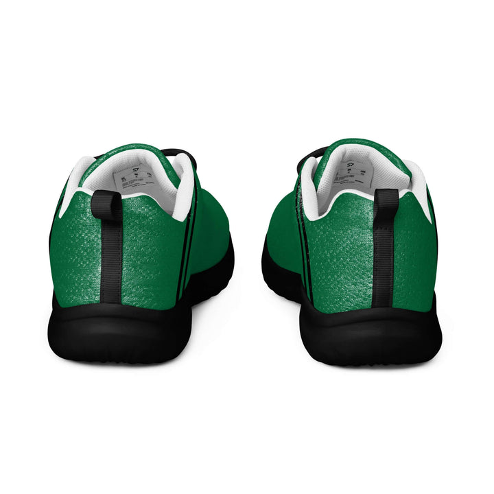 Pair: Pair of S7 jewel-green athletic sneakers with black laces and tonal forest-green branding.