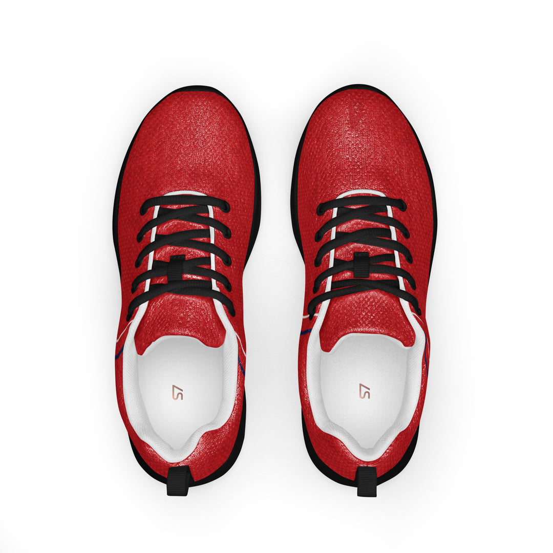 S7 Rosso | Red, Navy &amp; White Low-Top Sneakers