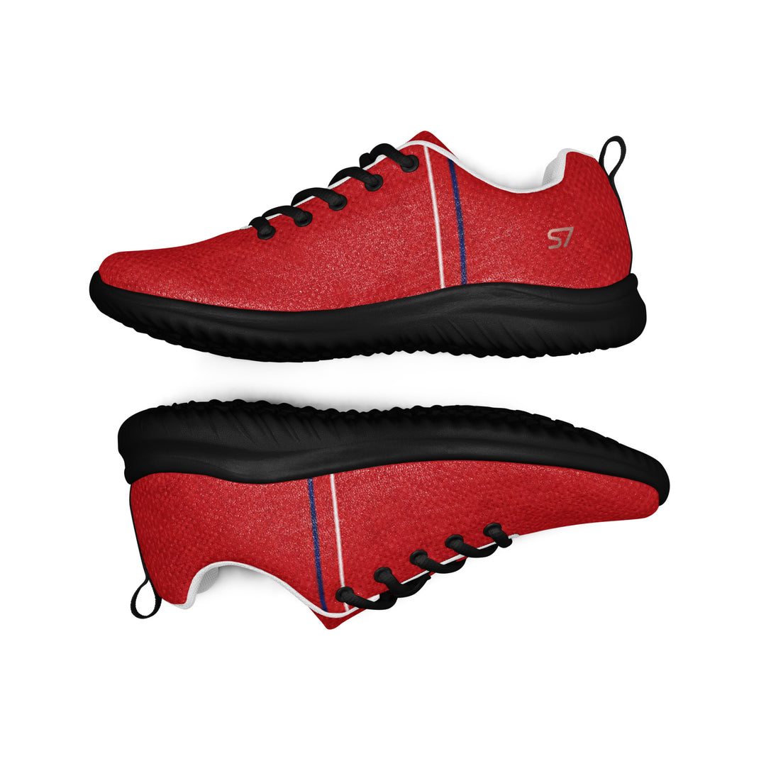 S7 Rosso | Red, Navy &amp; White Low-Top Sneakers