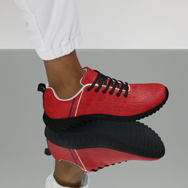 S7 Rosso | Red, Navy &amp; White Low-Top Sneakers